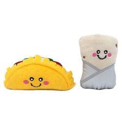 ZippyPaws ZippyClaws NomNomz - Taco & Burrito - 2-Pack