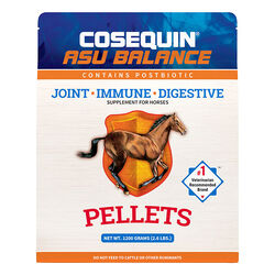 Nutramax Laboratories Cosequin ASU Balance Joint, Immune, and Digestive Health Supplement For Horses Pellets with Glucosamine, Chondroitin Sulfate, ASU, Hyaluronic Acid, Alpha-lipoic Acid, and Yeast Postbiotics - 1200 g