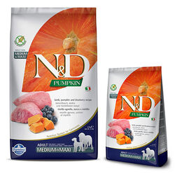 Farmina N&D Grain-Free Pumpkin Adult Medium & Maxi Dog Food - Pumpkin, Lamb & Blueberry Recipe