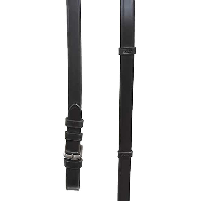 Bobby's Silver Spur Dressage Flat Leather Reins with Stops image number null