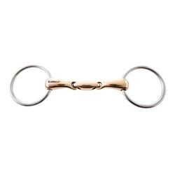 JP Oval Copper Mouth Loose Ring Snaffle Bit