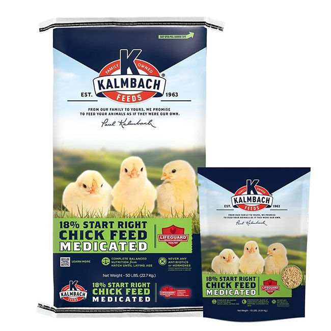 Kalmbach Feeds 18% Start Right Chick Feed (Medicated) image number null