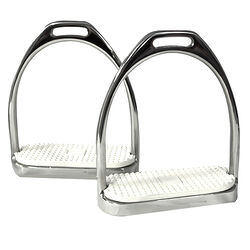 Coronet Premium Fillis Stainless Steel Stirrup Irons with Pads