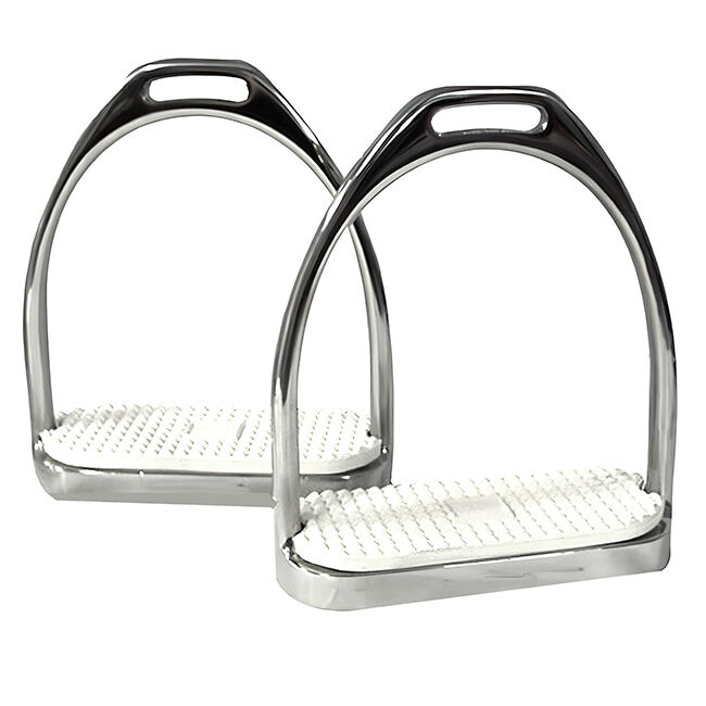 Coronet Premium Fillis Stainless Steel Stirrup Irons with Pads image number null