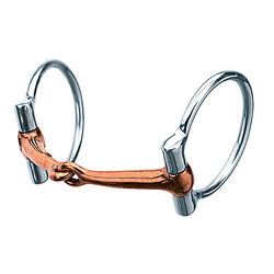Weaver All Purpose Offset Dee Bit with Copper-Plated Mouth