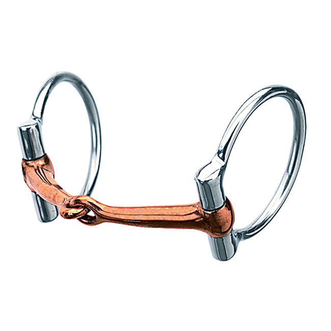 Weaver Equine All Purpose Offset Dee Bit with Copper-Plated Mouth image number null