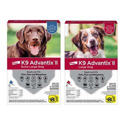 K9 Advantix II Tick & Flea Topical for Dogs - 6-Pack