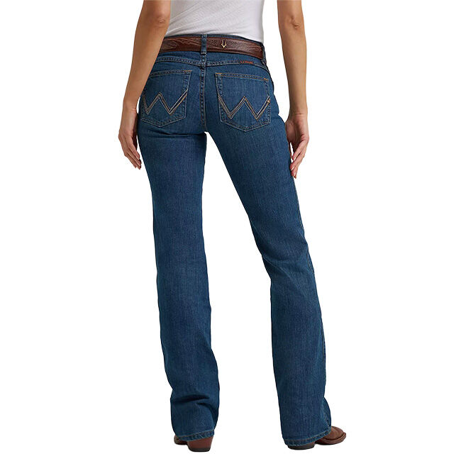 Wrangler Women's Ultimate Riding Jean Q-Baby Mid-Rise Bootcut - Tuff Buck image number null