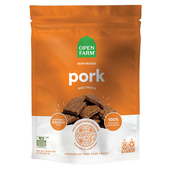 Open Farm Dehydrated Pork Dog Treats image number null