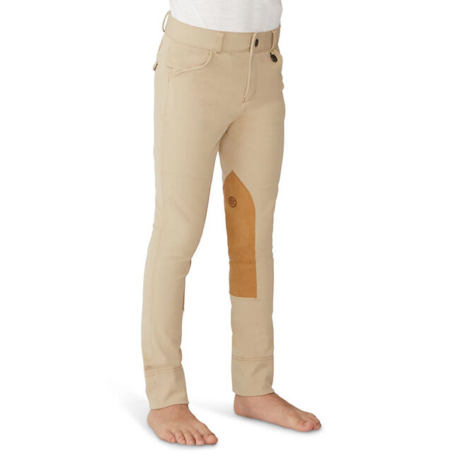 Ovation Boys' EuroWeave DX Suede Knee Patch Jod - Classic Show Tan image number null
