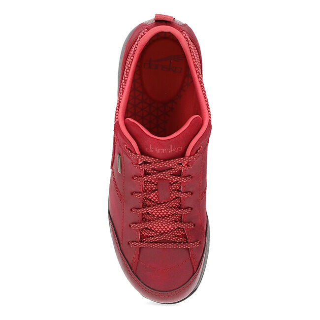 Dansko Women's Paisley Suede Waterproof Sneaker - Red image number null