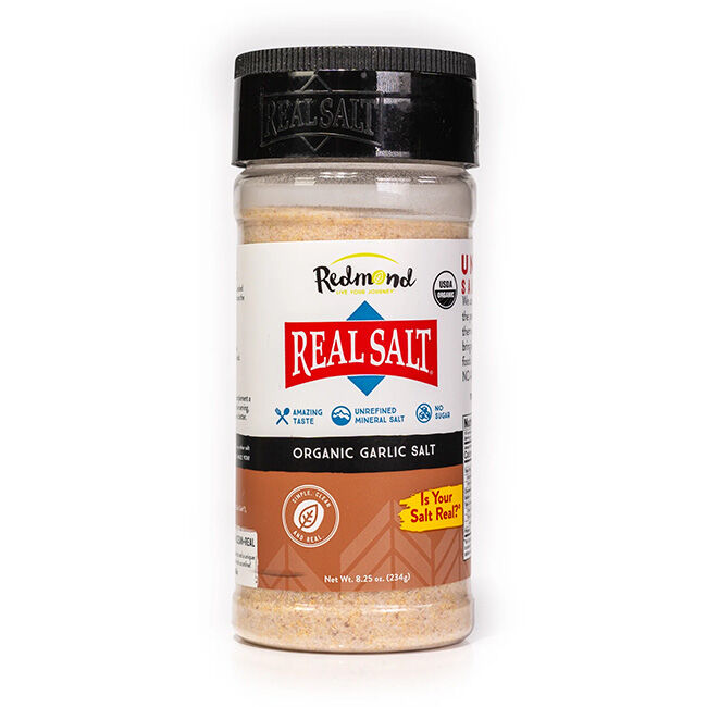 Redmond Life Real Salt Organic Garlic Salt - 8.25 oz image number null