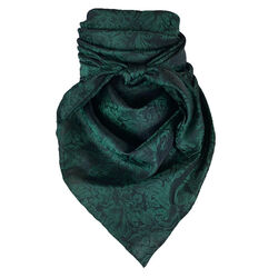 Wyoming Traders Wild Rag Baroque Silk Scarf - Basil