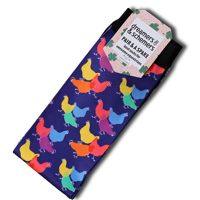 Dreamers & Schemers Boot Socks - Pair and a Spare - Hens Lens image number null