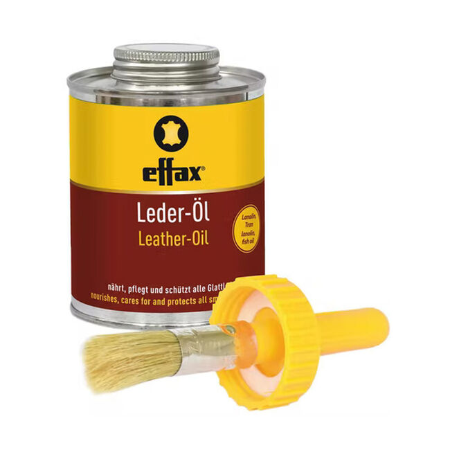 Effax Leather Oil Tin with Brush - 475ml image number null