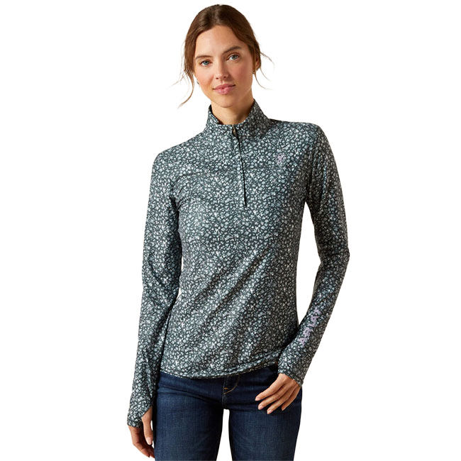 Ariat Women's Lowell 3.0 1/4 Zip Baselayer - Flower Ditsy image number null