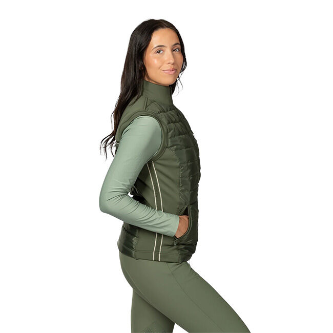 Equinavia Women's Heidi Insulated Riding Vest - Thyme/Lily Pad image number null