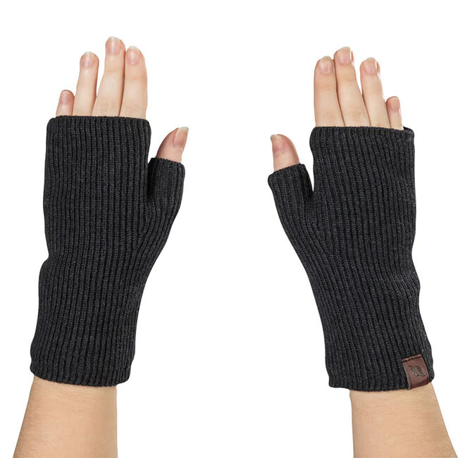 Back on Track Ash Knitted Wrist Gaiters - Dark Grey image number null