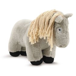 Crafty Ponies Pony & Book - Gray with Light Mane