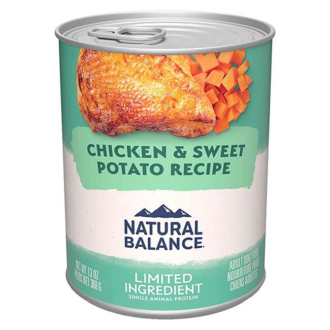 Natural Balance Limited Ingredient Dog Food - Chicken & Sweet Potato Recipe - 13 oz image number null