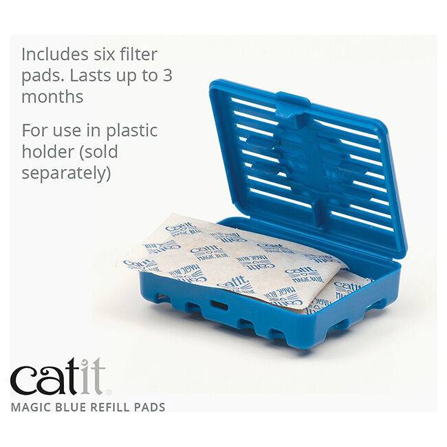 Catit Magic Blue Odor Reducing Refill Pads - 6-Pack - Closeout image number null