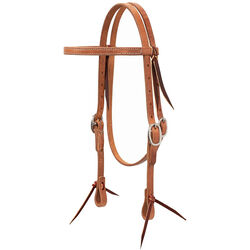 Weaver Harness Leather Headstall with Oval Buckles - Pony