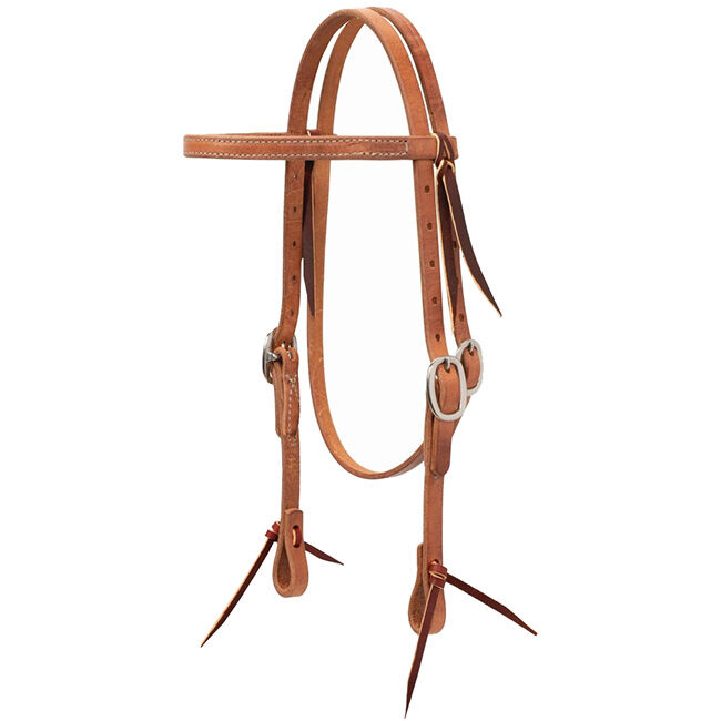 Weaver Leather Pony Harness Leather Headstall w/ Oval Buckles  image number null