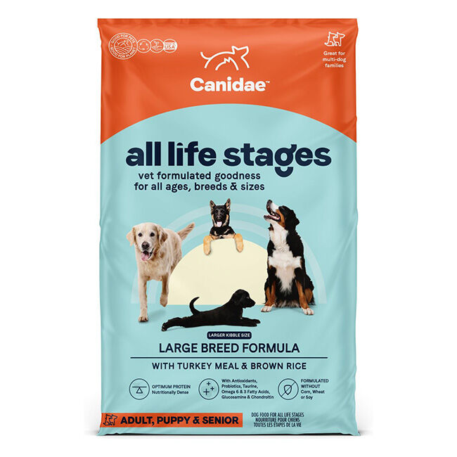 Canidae All Life Stages Dog Food - Large Breed Formula with Turkey Meal & Brown Rice image number null