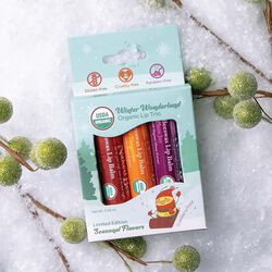 The Naked Bee Winter Wonderland Organic Lip Trio