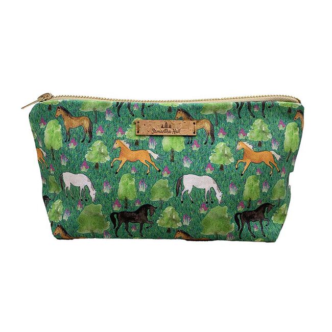 Samantha Hall Designs Horse Cosmetic Bag image number null