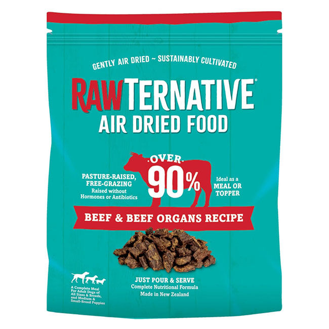 Grandma Mae's RawTernative Air-Dried Dog Food - Beef & Beef Organs Recipe image number null