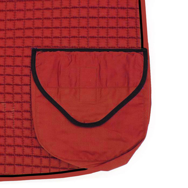 PRI Cotton Square Double Back Trail Riding Pad with Pocket image number null