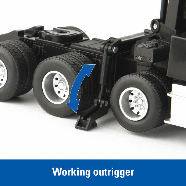 TOMY 1:32 Freightliner 122SD Logging Truck with Logging Trailer image number null