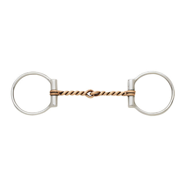 Turn-Two Equine Stainless Steel Copper Twisted Wire D-Ring Bit image number null