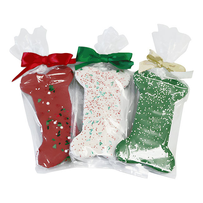 Preppy Puppy Bakery Dog Treat - Wrapped Christmas Bone - Assorted Designs image number null