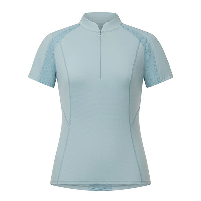 Kerrits Women's Precision Short Sleeve Quarter Zip Tech Top - Shoreline image number null