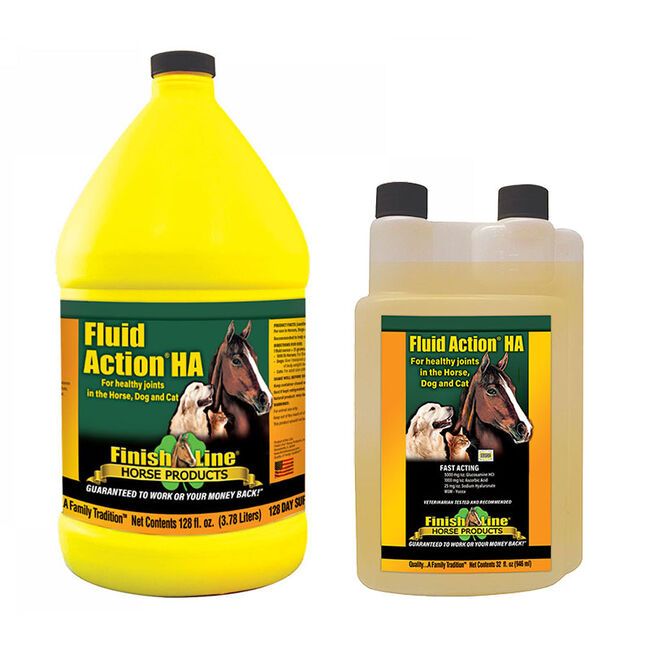 Finish Line Fluid Action HA Liquid - Joint Supplement for Horses, Dogs, and Cats image number null