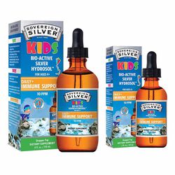 Sovereign Silver KIDS Bio-Active Silver Hydrosol - Daily+ Immune Support - Dropper-Top Bottle