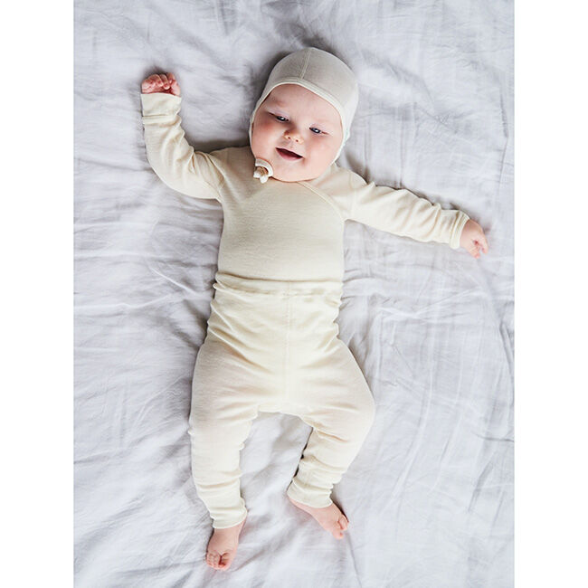 Ruskovilla Baby Wool/Silk Blend Bodysuit image number null