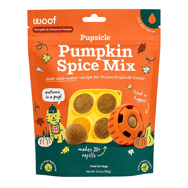 Woof Pupsicle Treat Mix - Pumpkin Spice - 5.5 oz image number null
