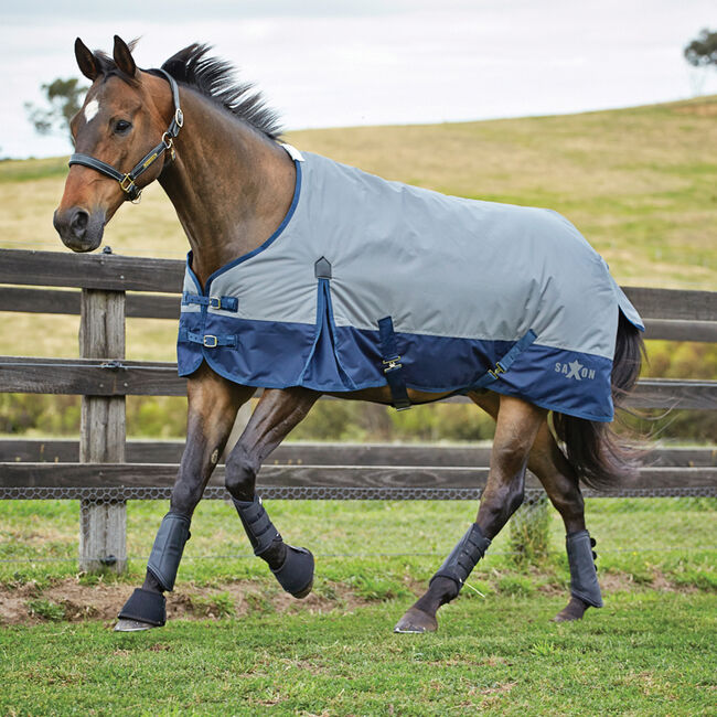 Saxon 600D Standard Neck Medium Weight with Gussets - Gray/Navy image number null