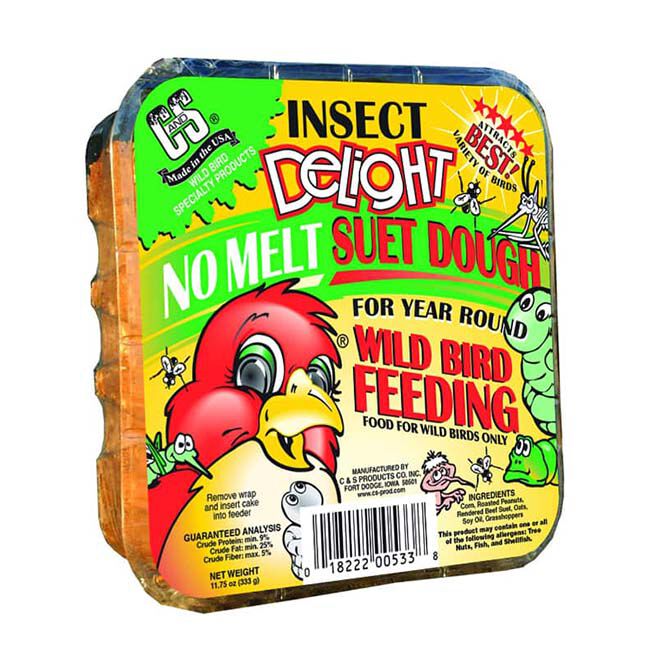 C&S Products No Melt Suet Dough - Insect Delight - 11.75 oz image number null
