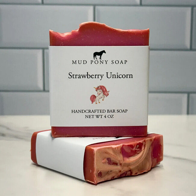 Grey Horse Candle Company Mud Pony Soap - Strawberry Unicorn image number null