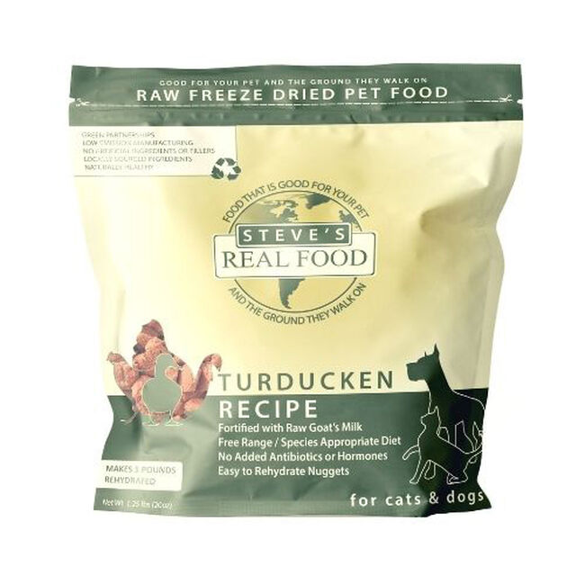 Steve's Real Food Freeze-Dried Raw Dog & Cat Food - Turducken Recipe image number null