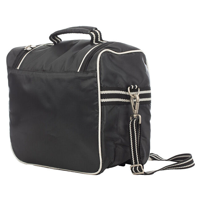 Equinavia Darby Zip Top Grooming Bag - Black/Silver image number null