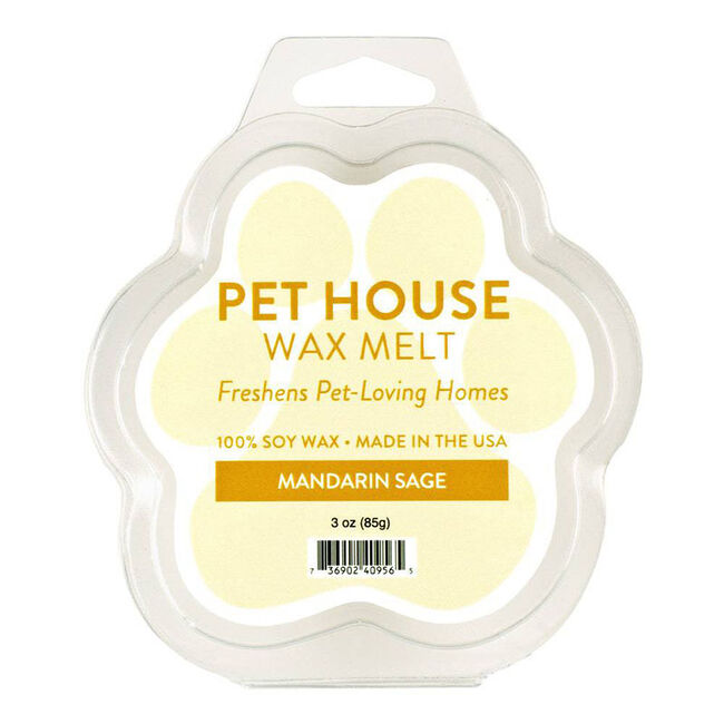 Pet House Candle Mandarin Sage Wax Melt image number null