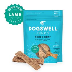Dogswell Skin & Coat Lamb Jerky Dog Treats 10 oz