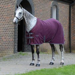 WeatherBeeta Anti-Static Fleece Cooler with Standard Neck - Maroon/Grey/White