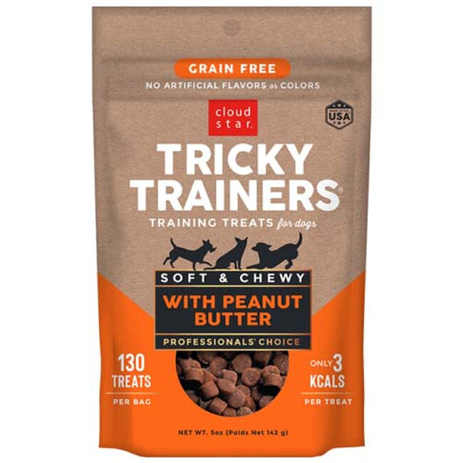 Cloud Star Tricky Trainers Chewy Treats 12oz - Peanut Butter image number null