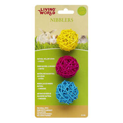 Living World Nibblers Willow Chew Balls - 3-Pack - Assorted Colors